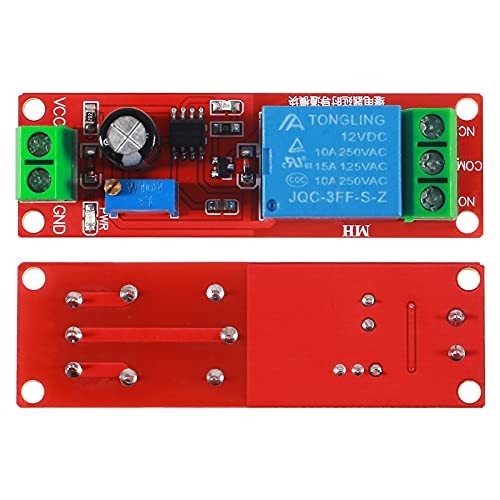 6PCS NE555 DC 12V Delay Timer Relay Switch Module Adjustable 0-10 6PCS 12V