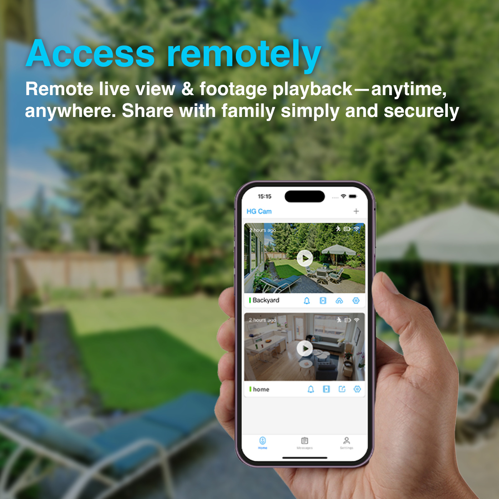 WiFi6 Wireless DualBand Security Camera Sys Solar Battery Powered PTZ 4MP 4PACK