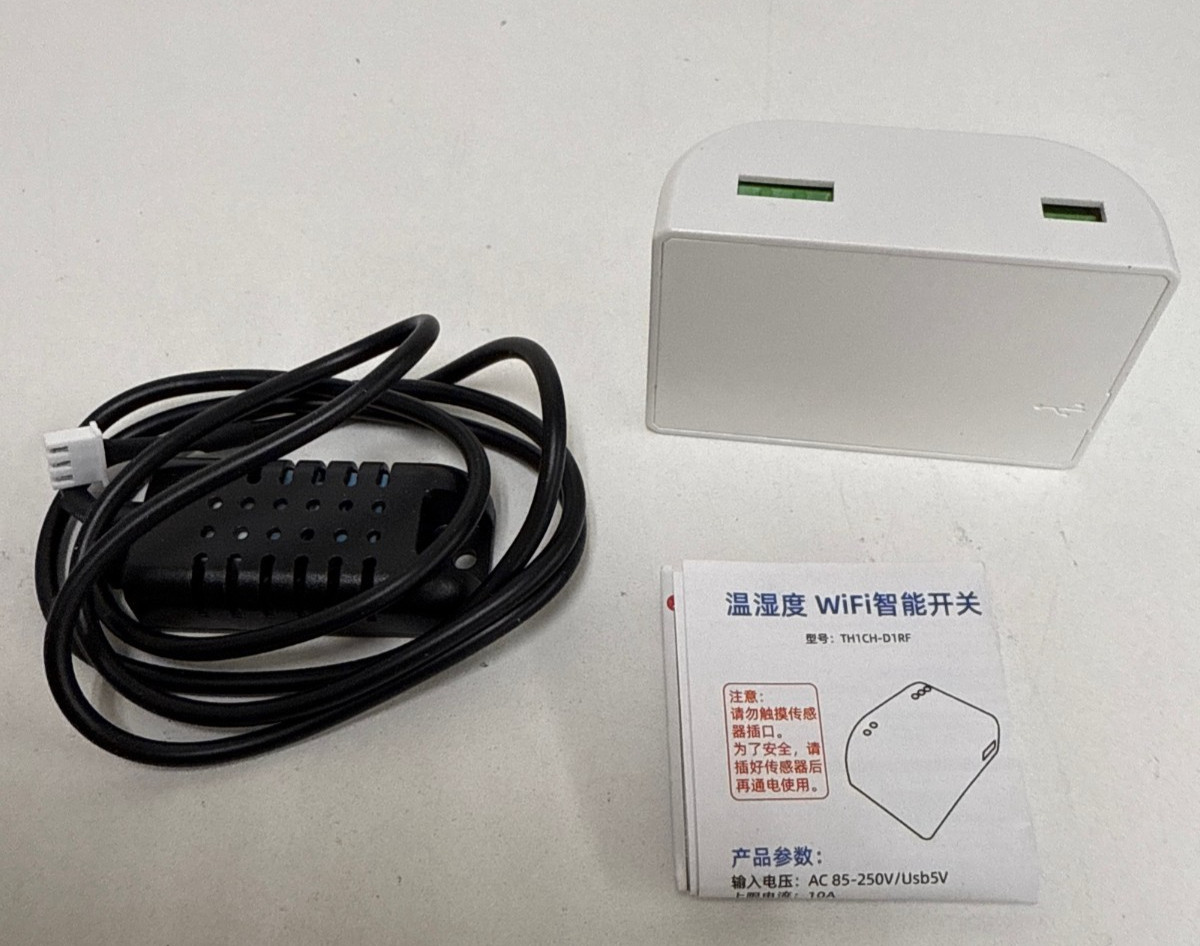 1 x Smart Switch 1 x Temperature and humidity sensors-White&Black