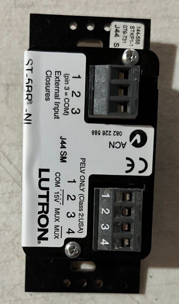 Lutron Homeworks ST-5BRL-NI Black Various Configs and Buttons