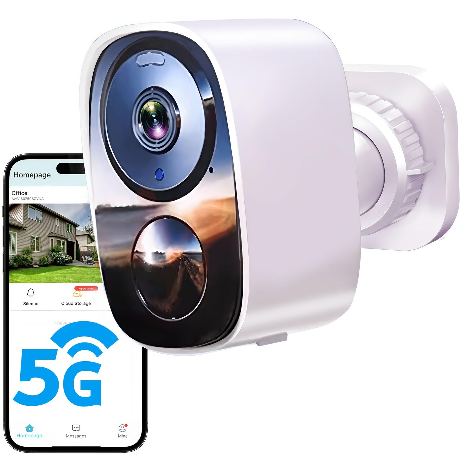 2026 Upgraded 2K Security Cameras Wireless Outdoor, Free Cloud Storage, 1-6 M…