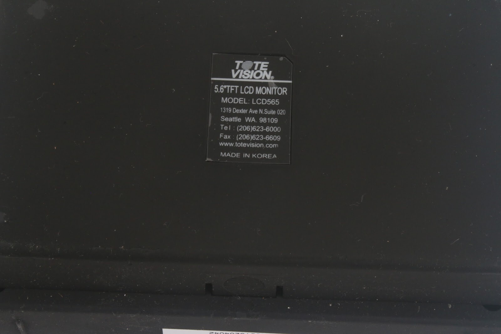 Tote Vision LCD565 5.6″ TFT Portable Color LCD Monitor W/ Sony PEG-SJ22U CLIE