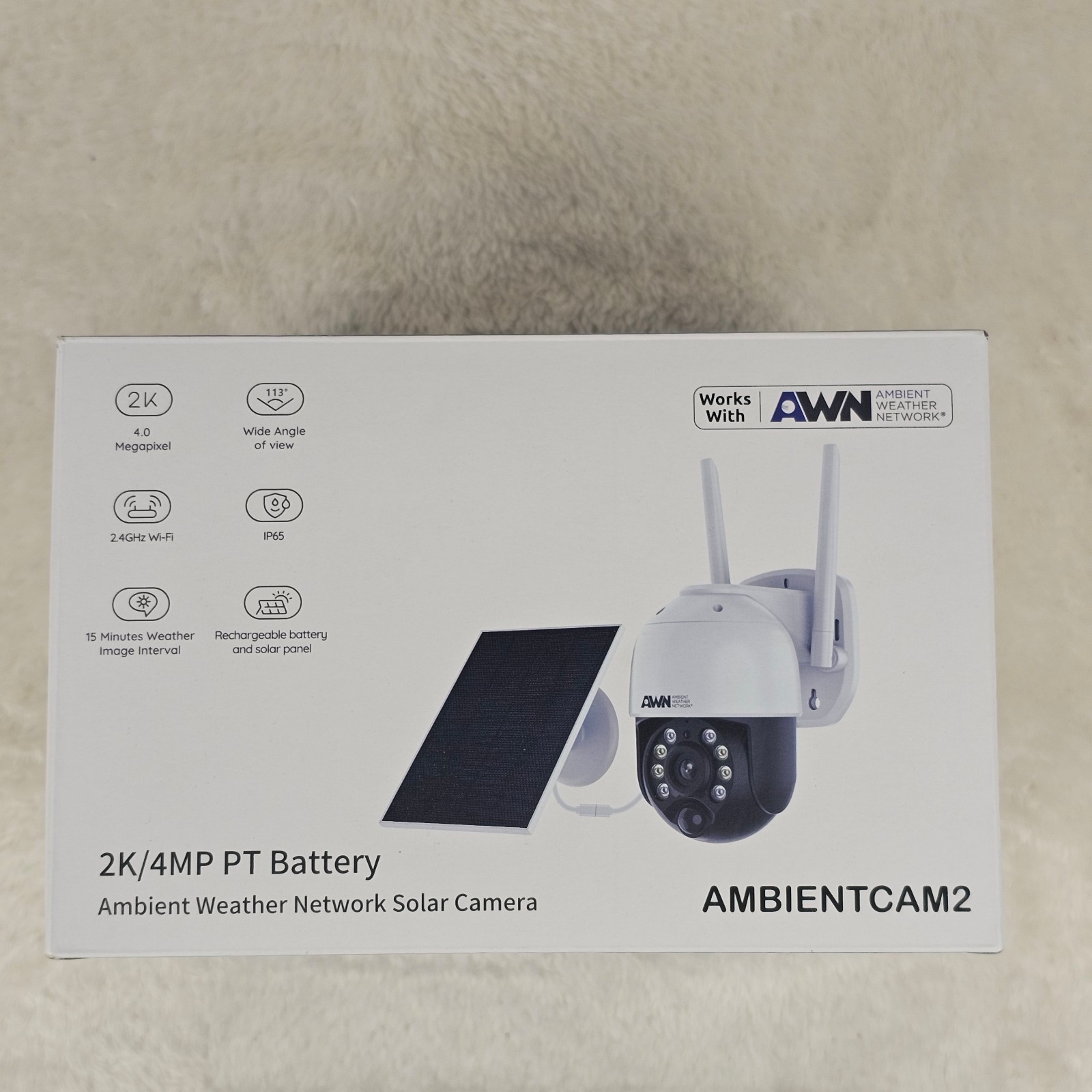 Ambient Weather Network Solar Wi-Fi Camera (AMBIENTCAM2)