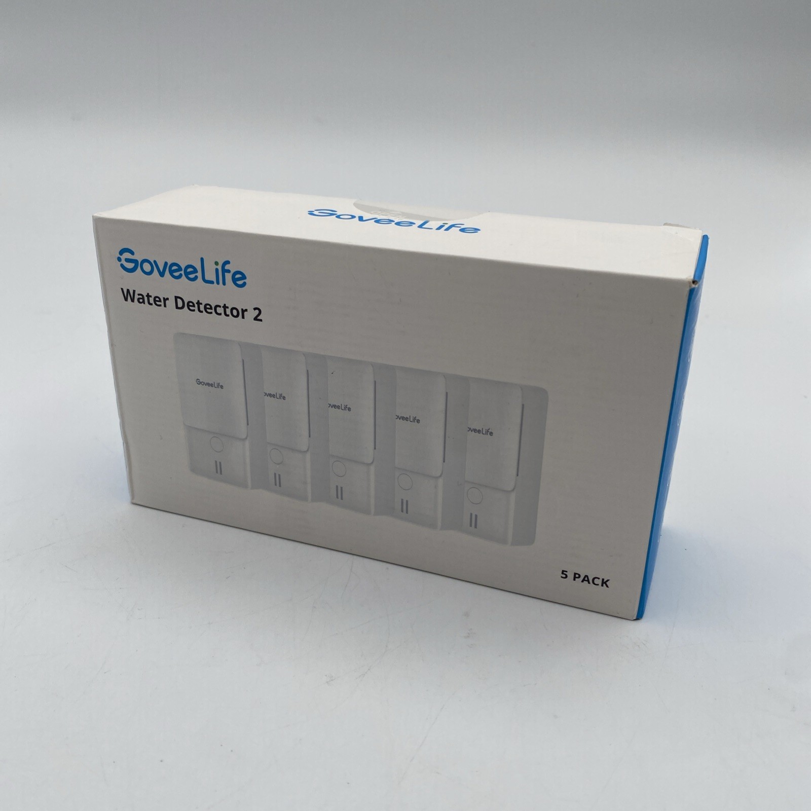 NIB GoveeLife Water Detector 2 (5pc) Bluetooth Detects Moisture Alarm & Alerts