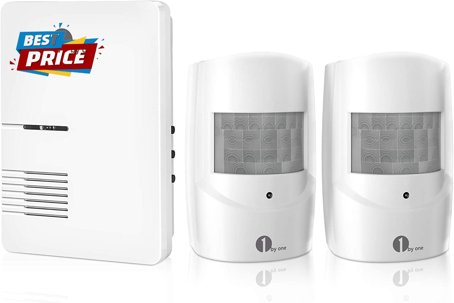 Driveway Alarm, Home Security Alert System with 36 Melodies, 1 Plug-In Receiver