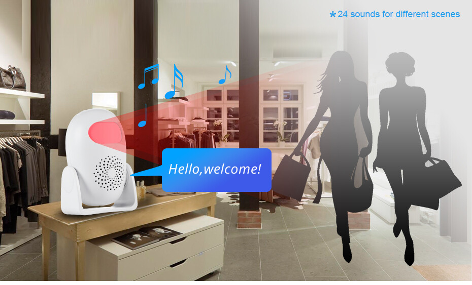Wireless Alarm Detector Infrared Sensor Anti-theft Alarms System Home Security