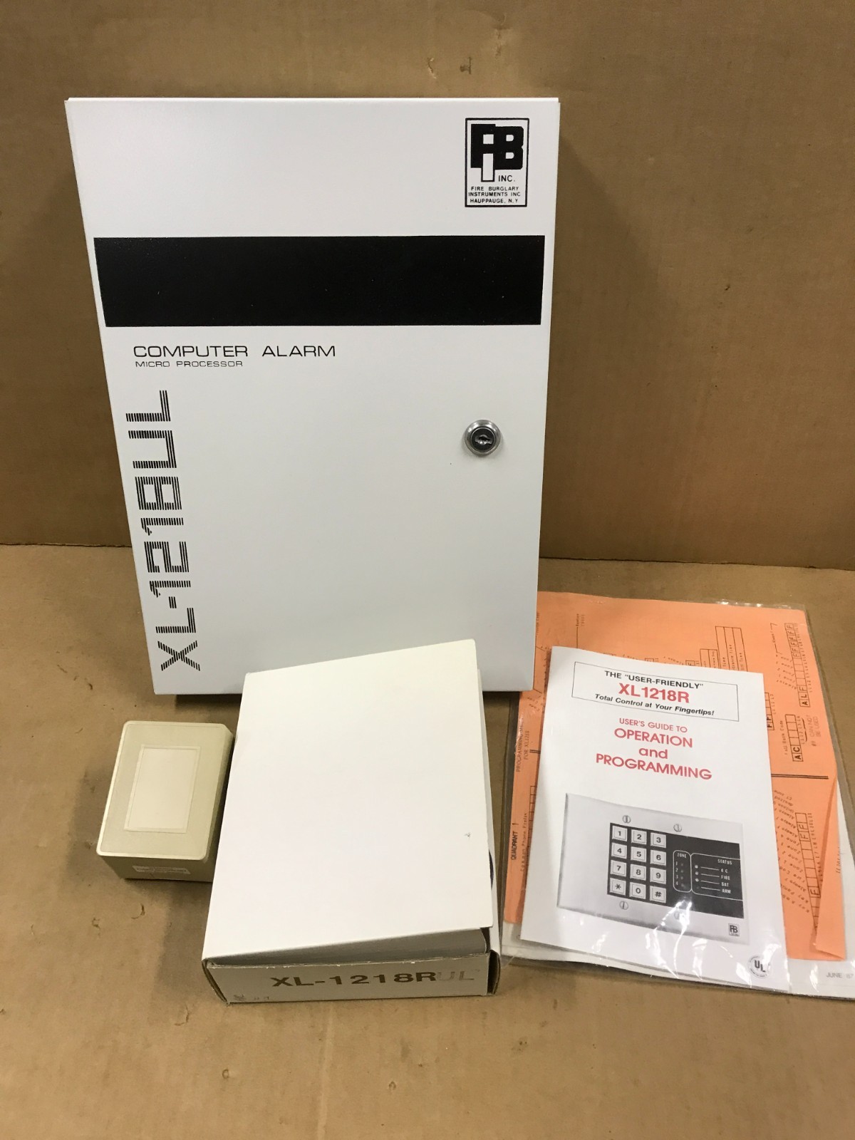 Fire Burglary Instrument 4-Zone Computer Alarm Control Panel – 1218UL, W/ Keypad