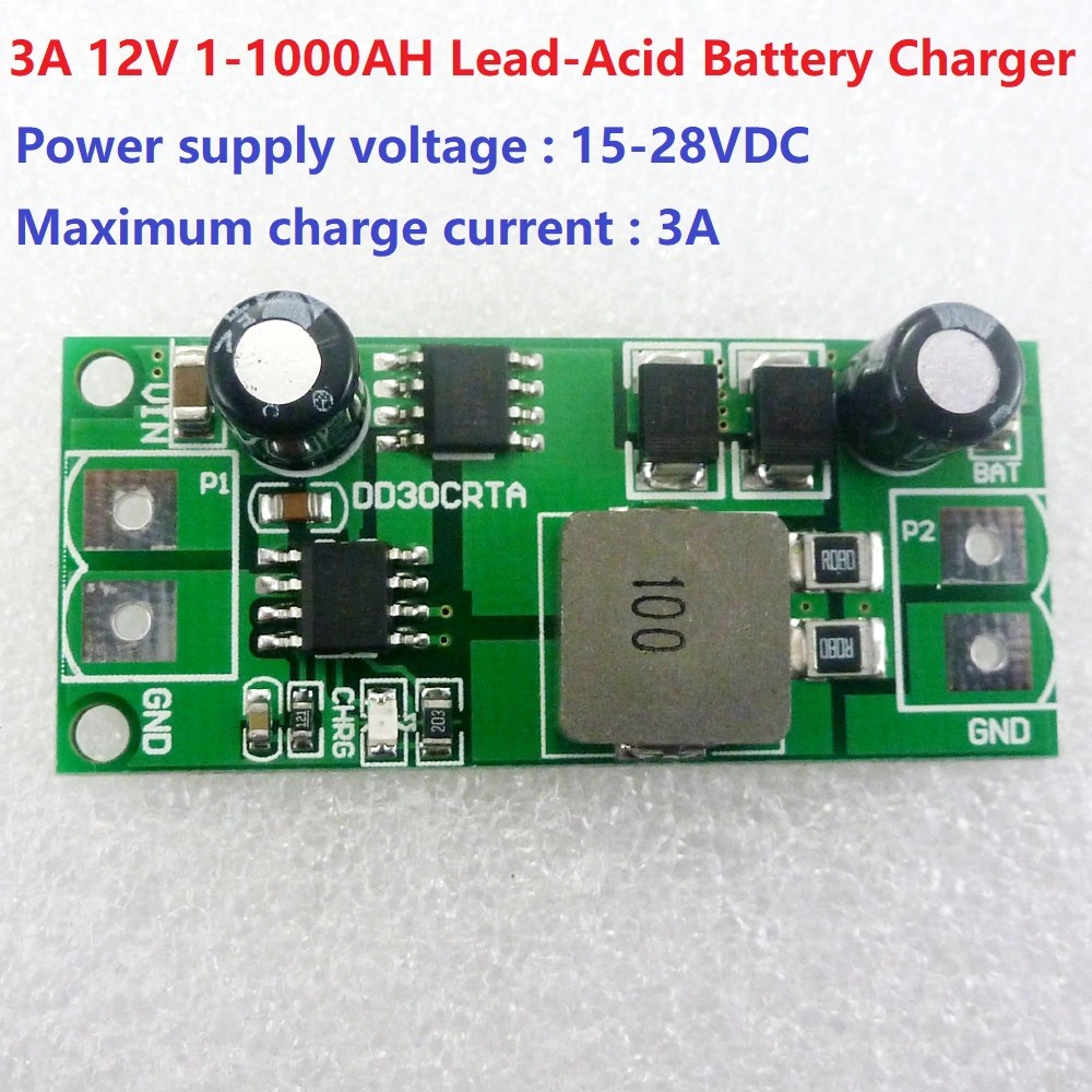 12V 3A 1-1000AH Lead-Acid Battery Dedicated Charger Module Board for UPS Car