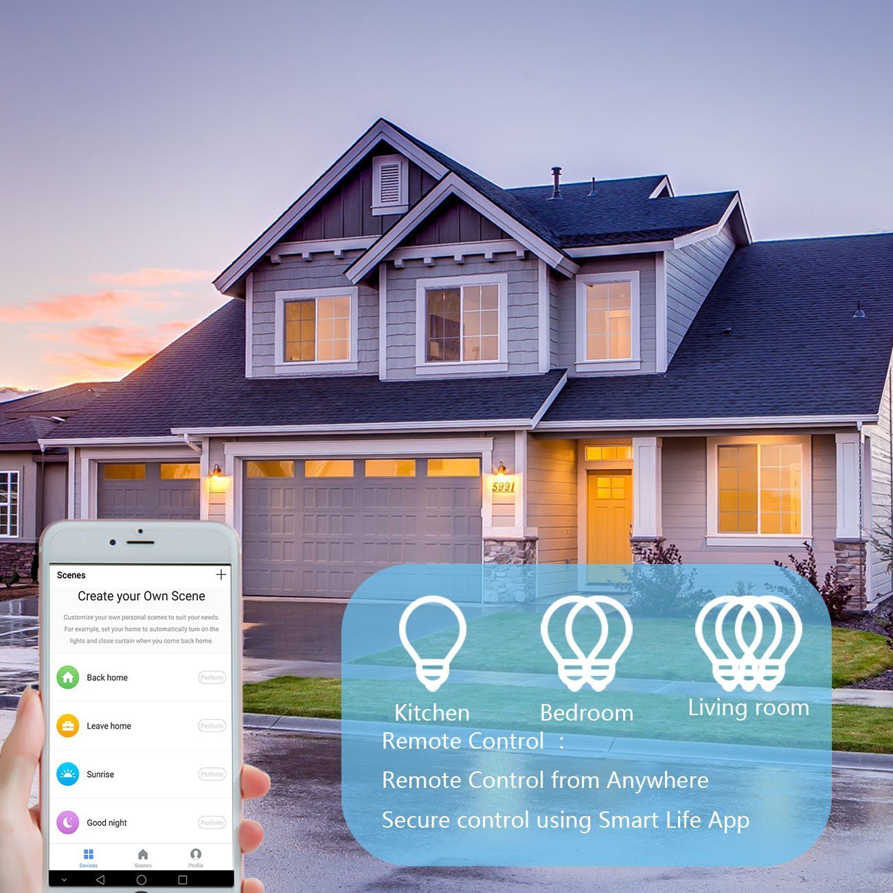 Smart Wifi Light Switch 2-Pack Works with Alexa Google Home Android IOS IFTTT