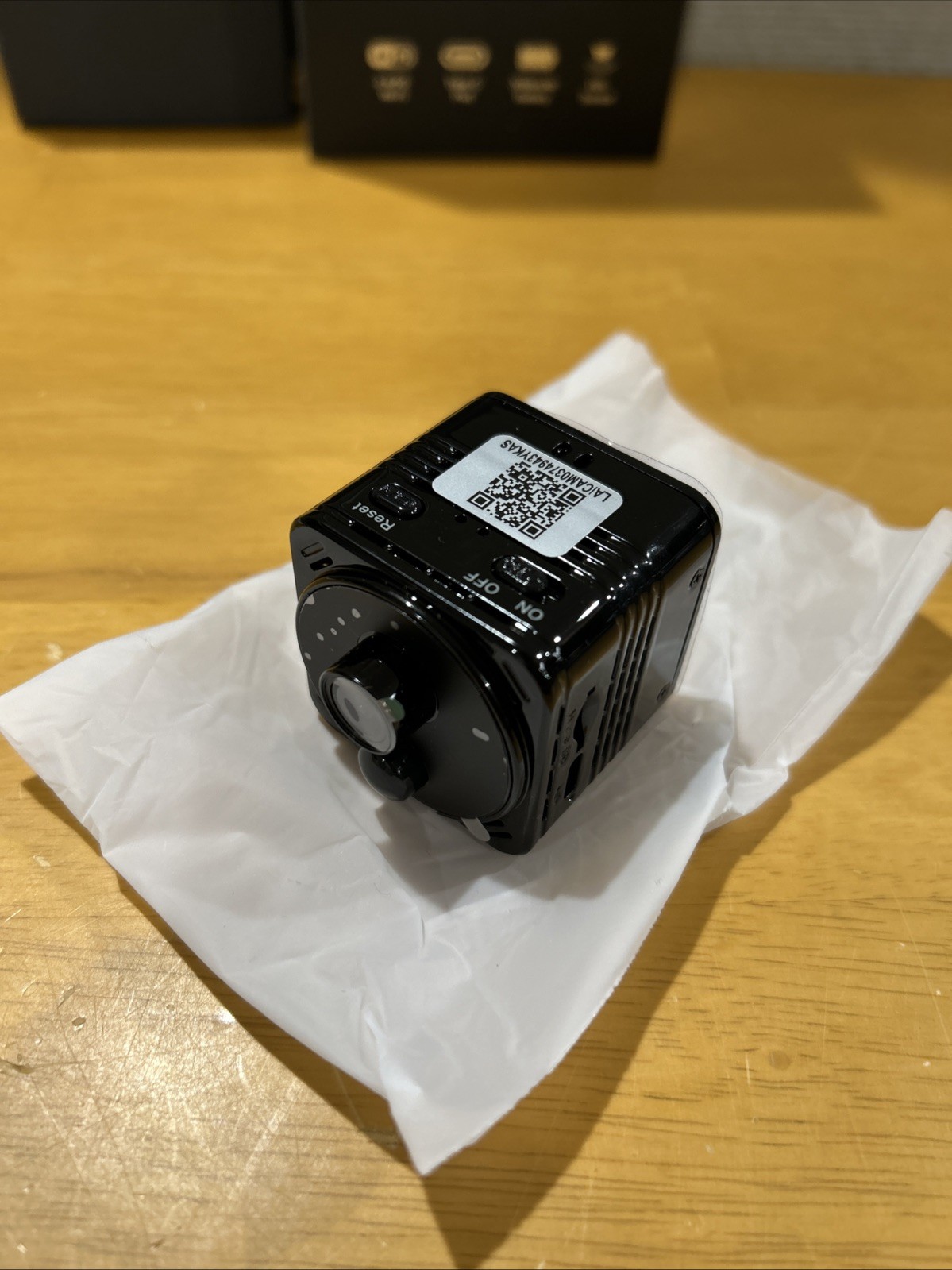 4K Mini Dual-Band 2.4/5GHz WiFi Indoor with AI Human Detection Night Vision