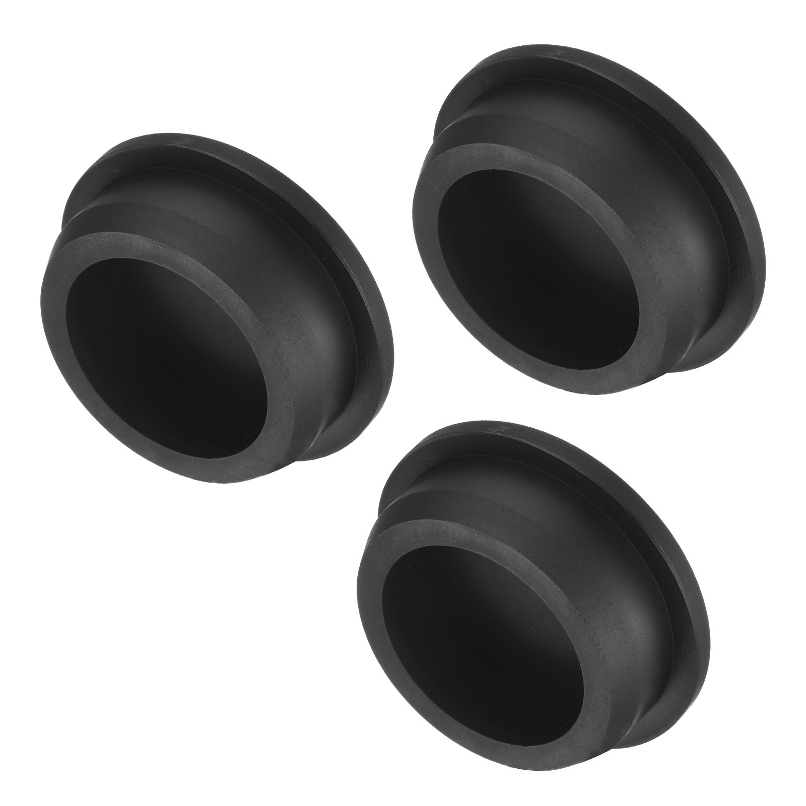 3pcs High Temp Silicone Plug t Shape Stopper Black 48x16x4mm