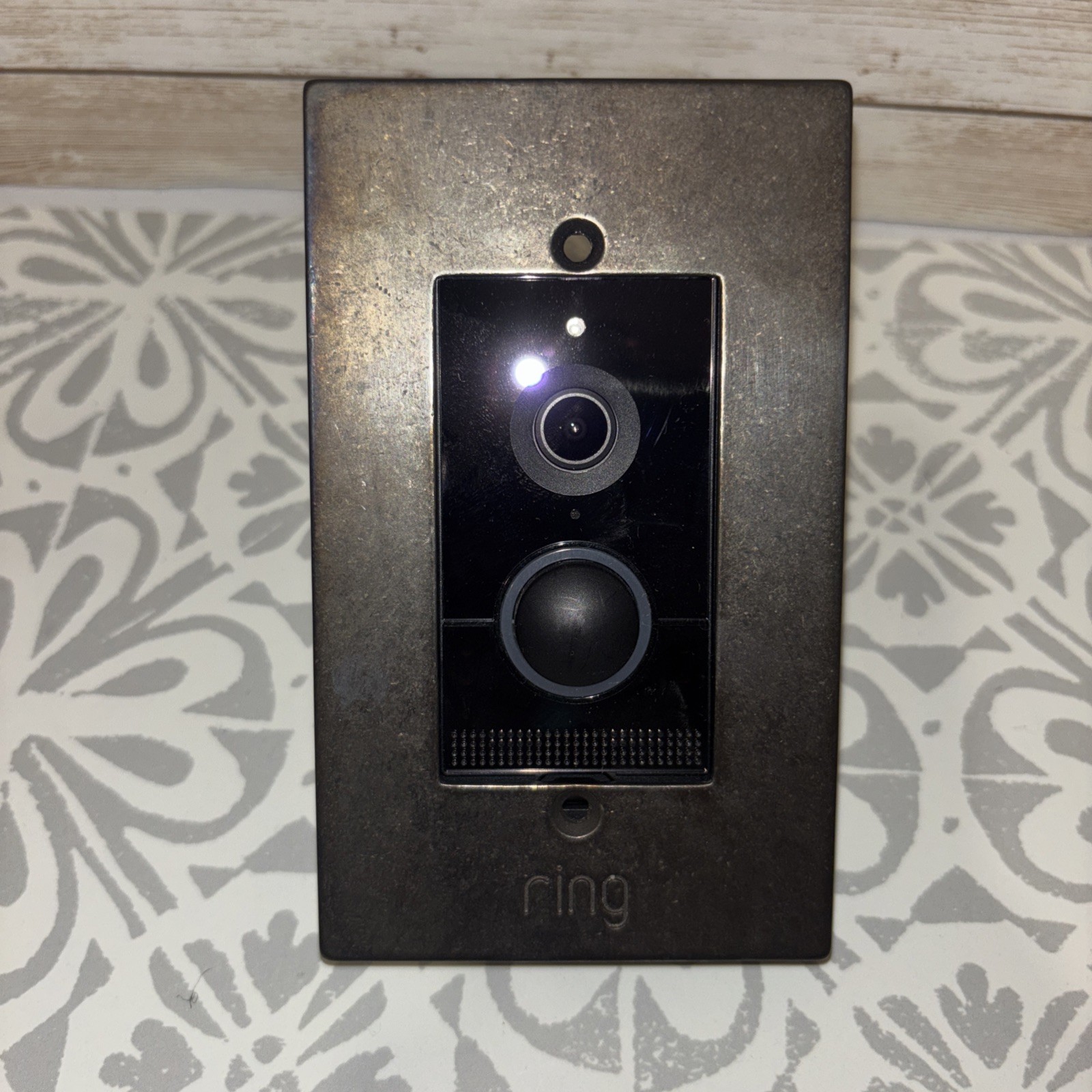 Rocky Mountain Hardware Silicon Bronze Lustre Faceplate For Ring Doorbell Elite