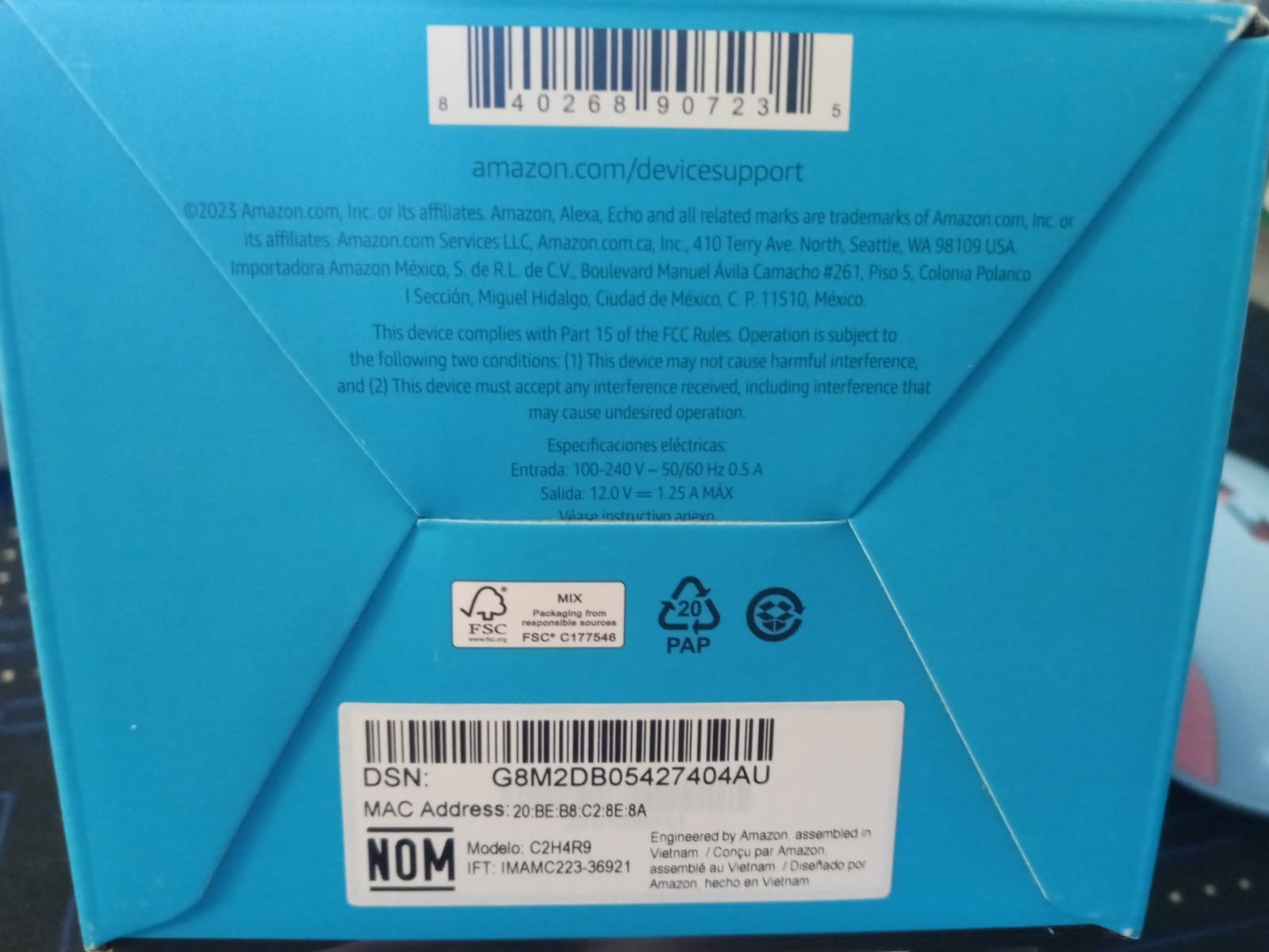 Amazon Alexa Echo Pop Smart Speaker C2H4R9 New Sealed w/Amazon Smart Plug New
