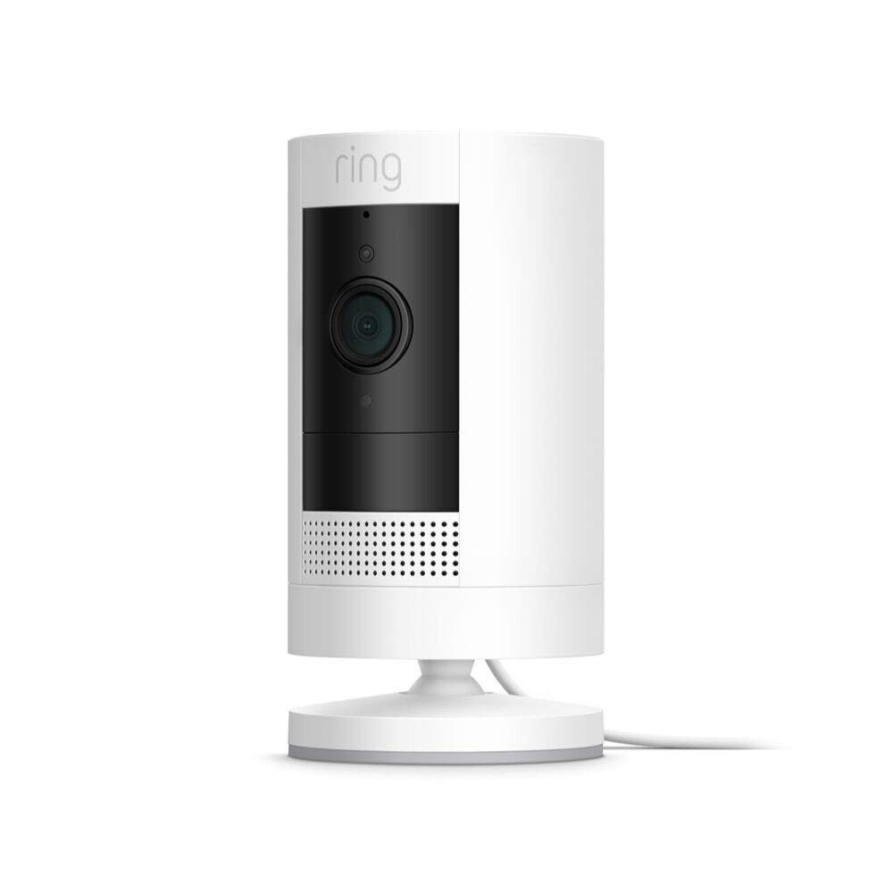 Ring Stick Up Indoor/Outdoor 1080p Wi-Fi Wired Security Camera – White