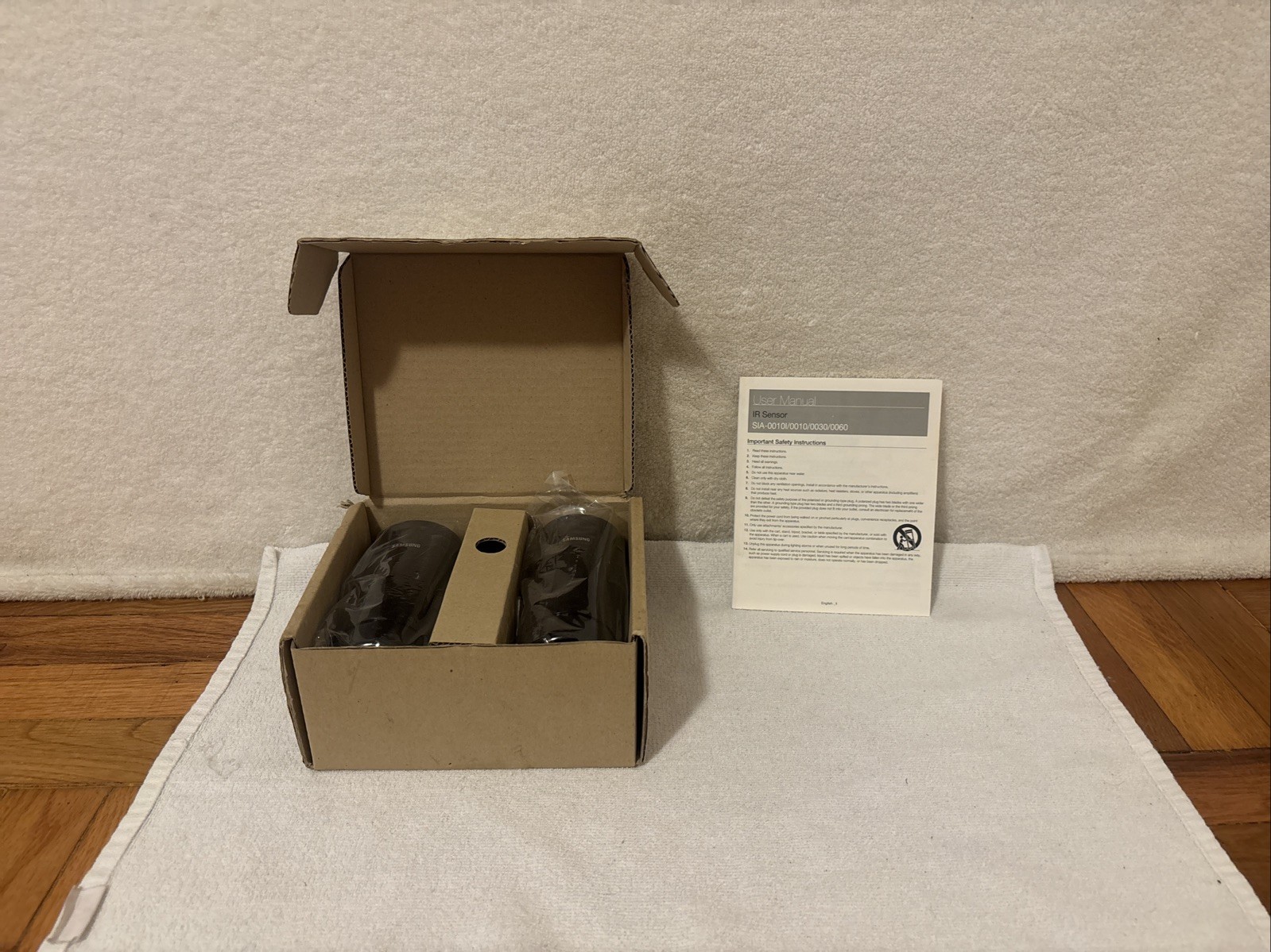 Samsung 2pcs Intrusion Alarm Photoelectric Beam System IR SENSOR NEW IN BOX