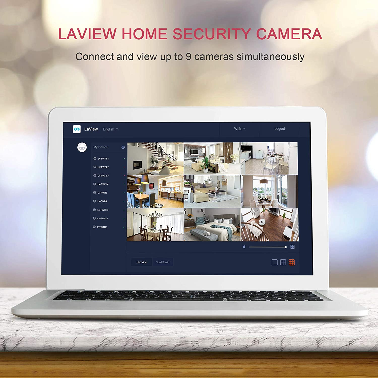 Security Cameras 4Pcs, Home Security Camera Indoor 1080P, Wi-Fi Cameras Wired fo