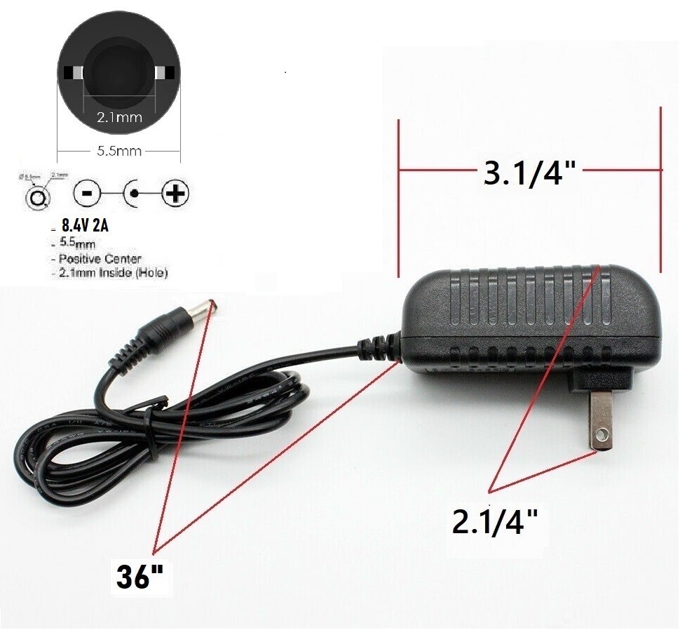 14V 2A 2000mA AC Adapter to DC Power Supply Charger Cord 5.5×2.1mm US plug