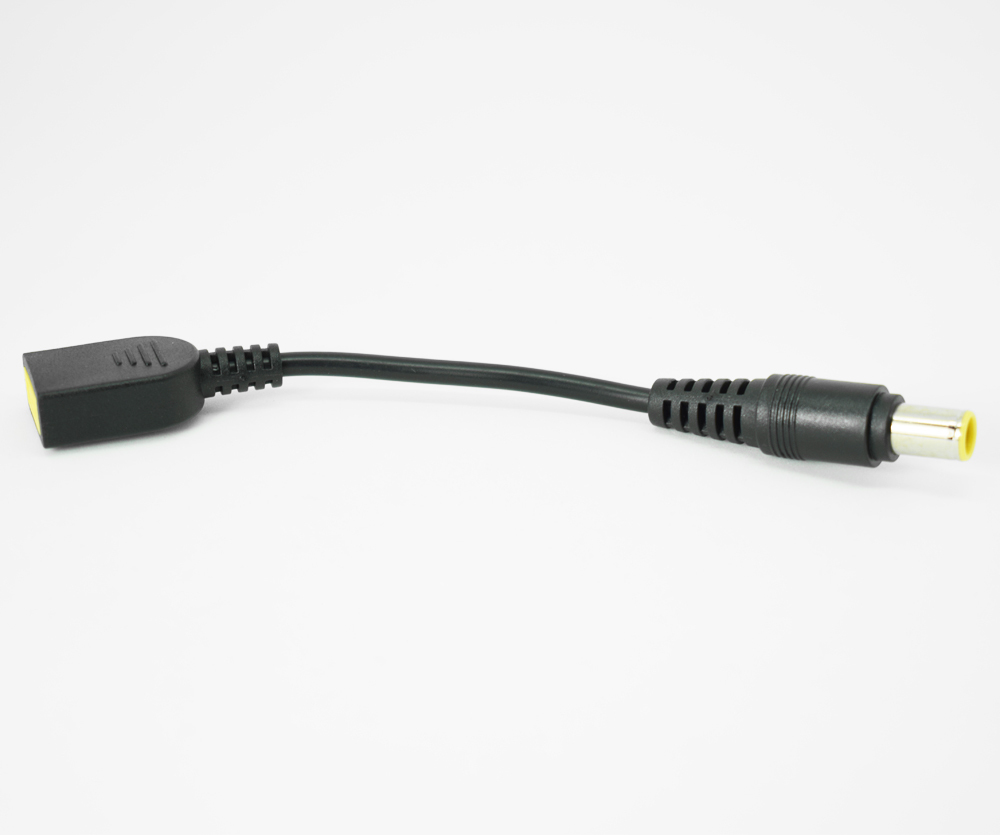 1pc 14cm 7.9×5.5mm Male To Square DC Female Adapter Cable For Lenovo ThinkPad