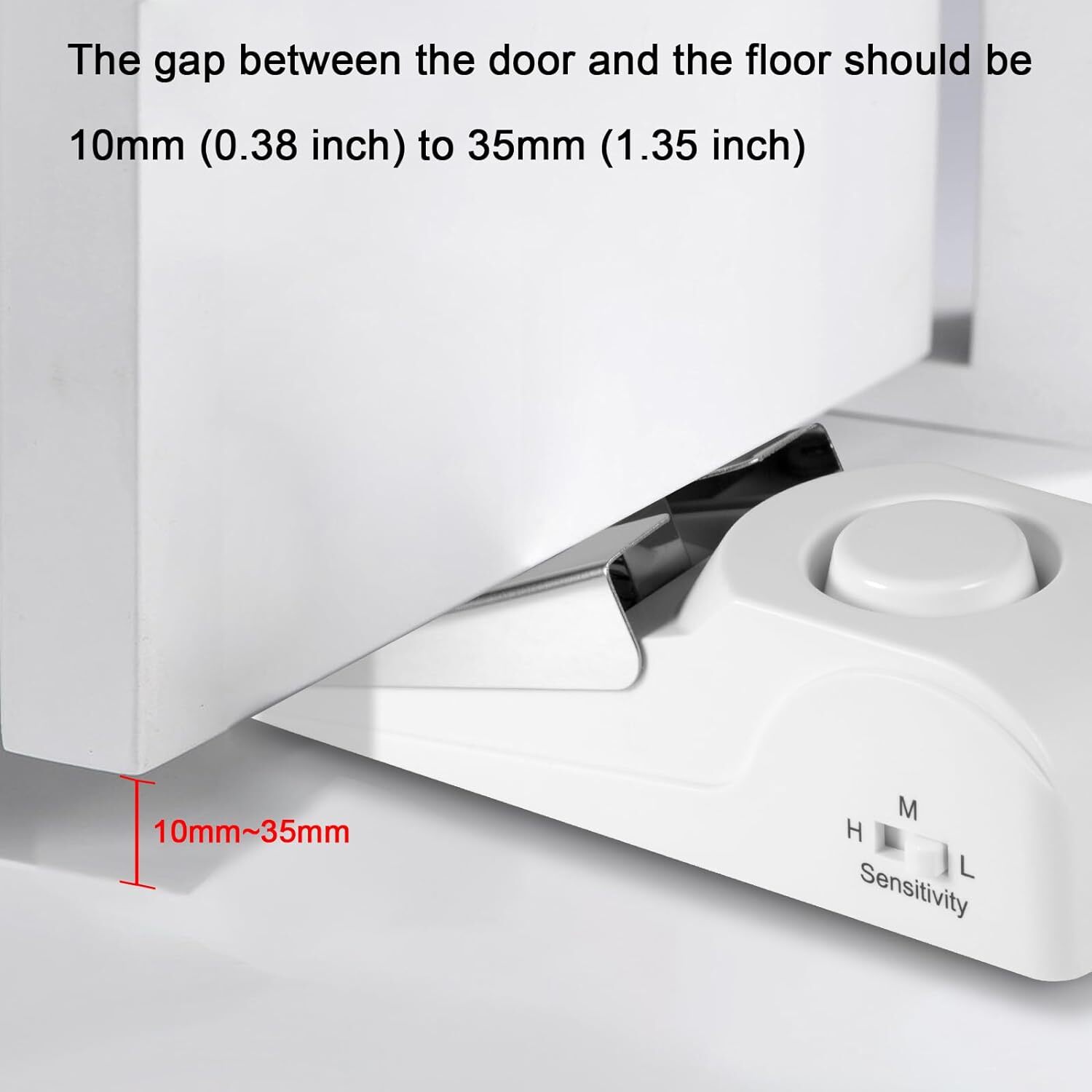 2 Pack Security Door Stop Alarm 120DB Hotel Home Portable Security Safety Tools