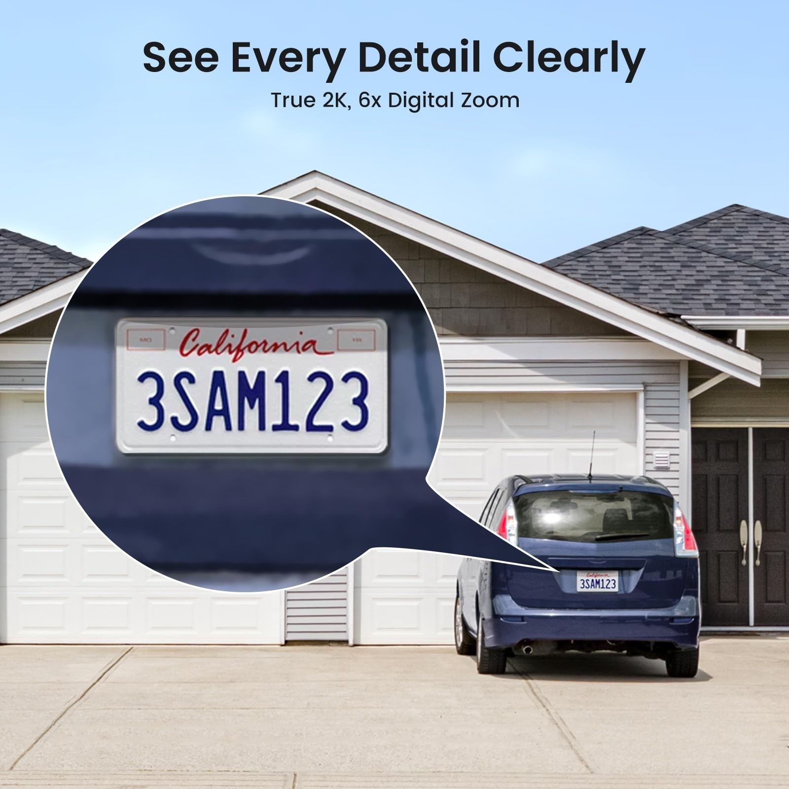 aosu Solar Security Cameras Wireless Outdoor, 2-Cam Kit, 2K QHD Home 2 PACK
