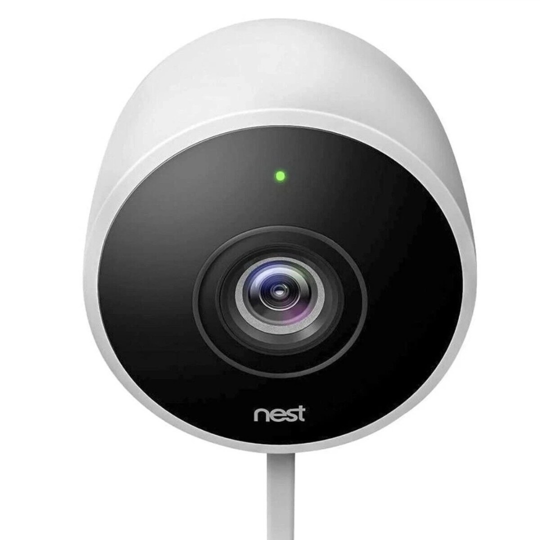 New Google Nest Cam Outdoor Security Wired Camera NC2100ES Wi-Fi 1080P + Extras