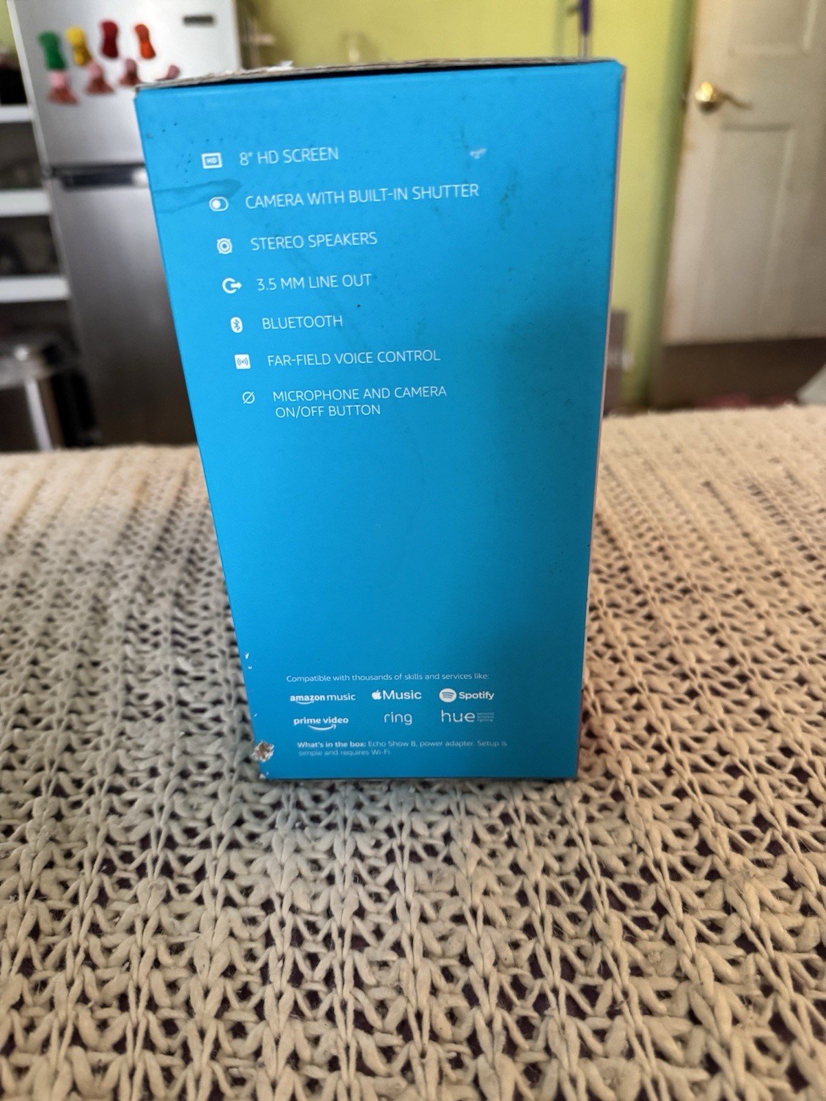 Amazon Echo Show 8 8″ HD Alexa Smart Display, Bluetooth, 3.5mm, Camera, White