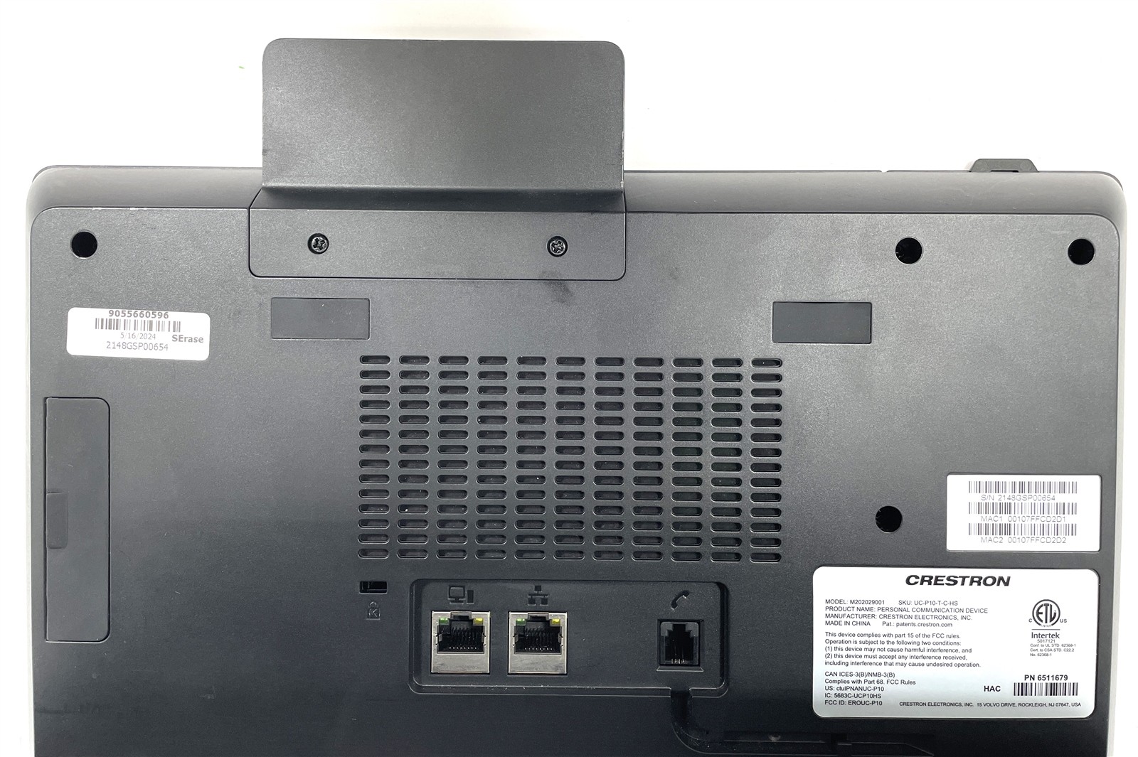 Crestron M202029001 UC-P10-T-C-HS Flex 10″ Video Desk Phone