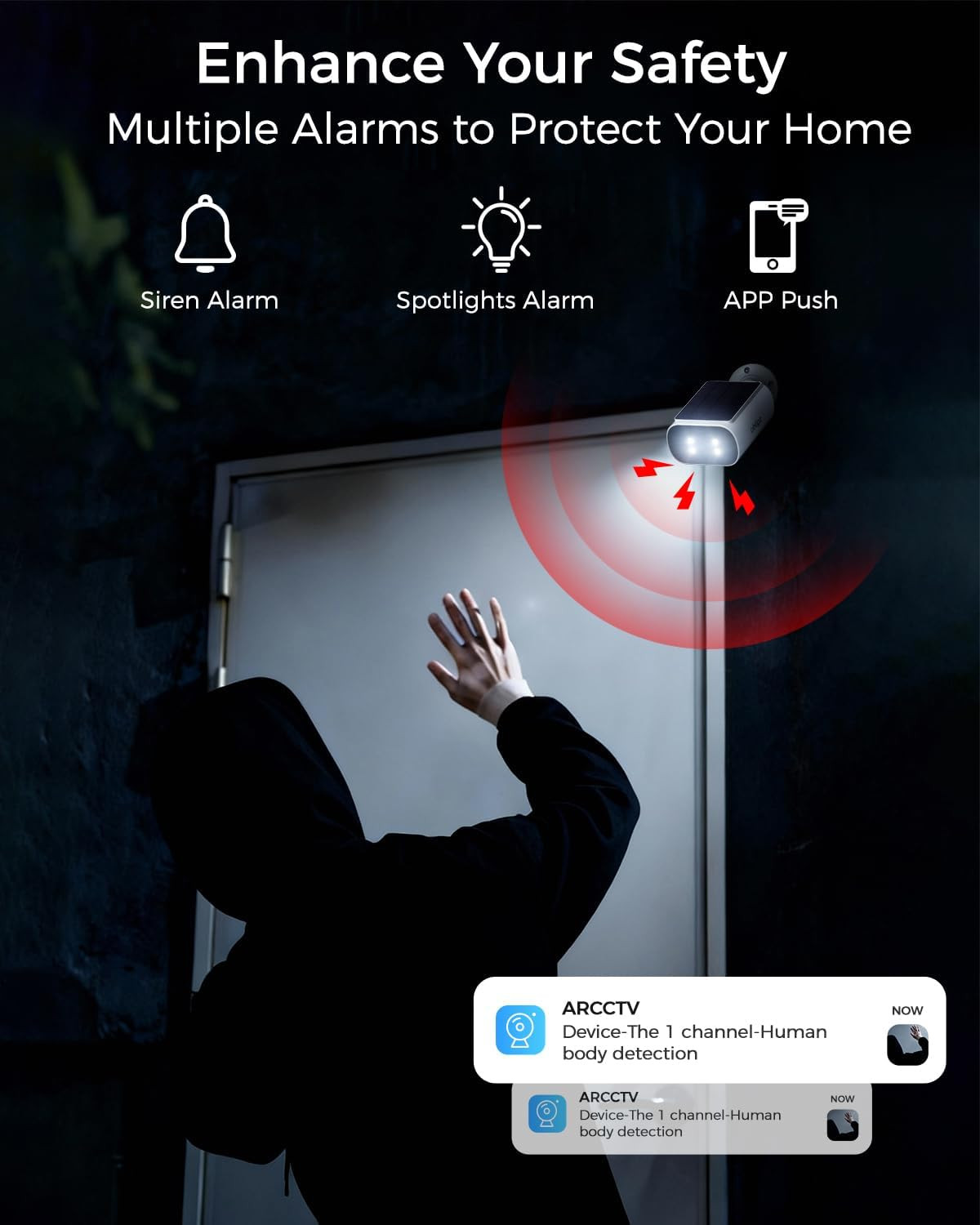 Solar Security Cameras Wireless Outdoor, 4MP Cameras for Home Security Camera Sy