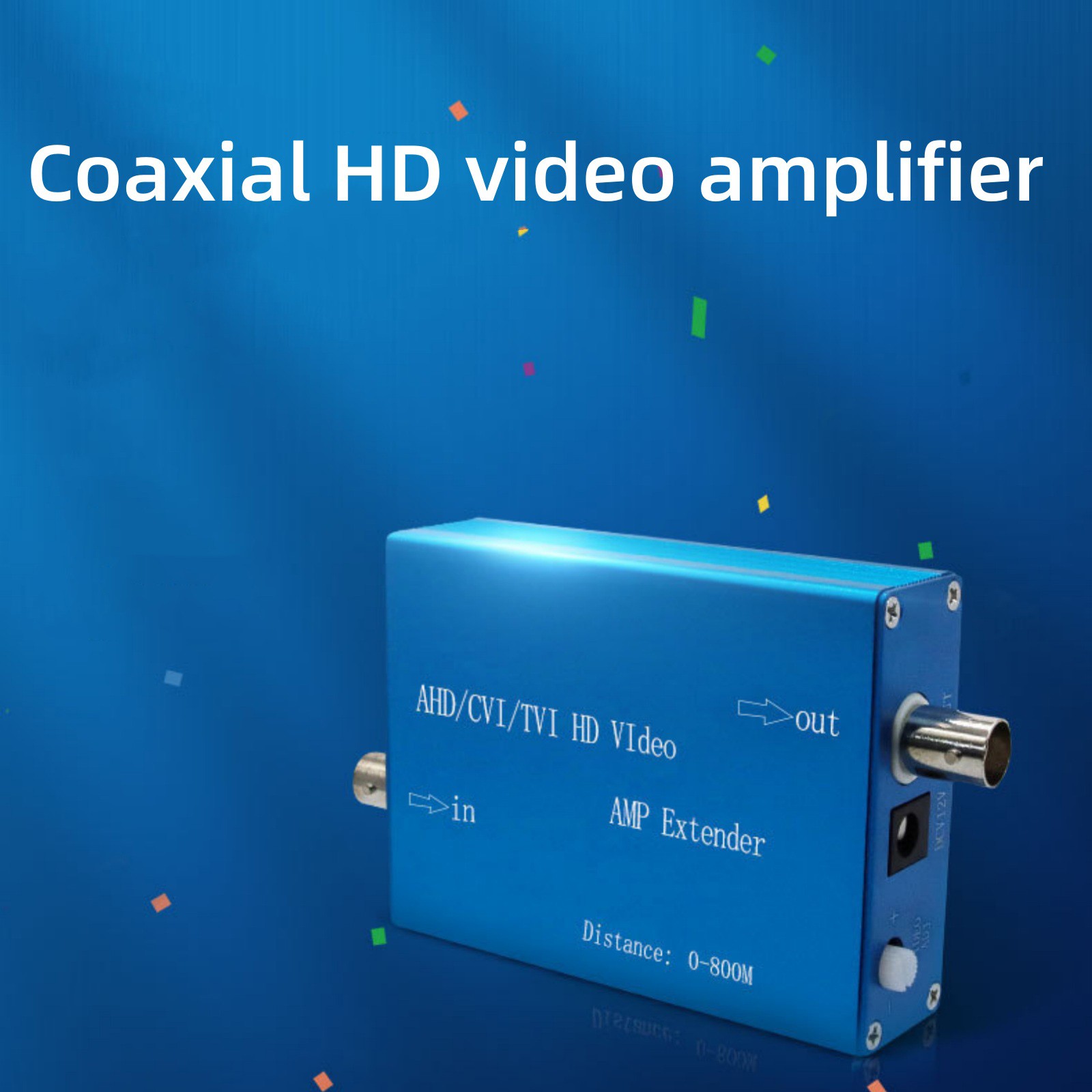 Coaxial Cable AHD/TVI/CVI/CVBS 1080P Video Amplifier 0-800 Meters Transmission