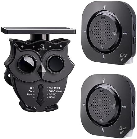 Driveway Alarm Systems Weatherproof Outdoor Motion Detector & Sensor with120dB S