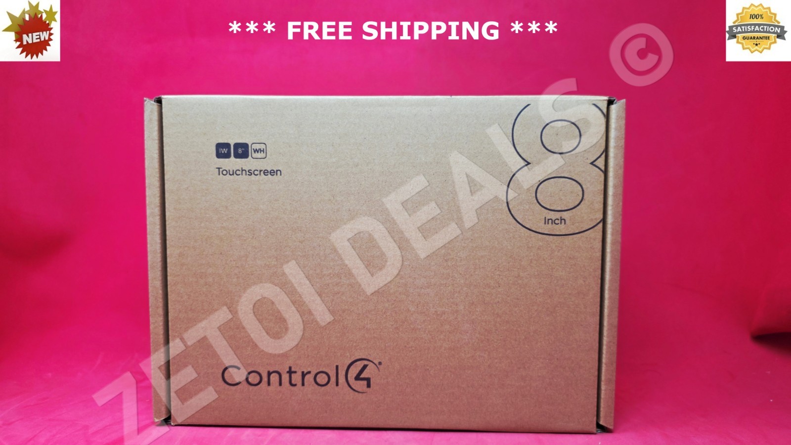*NEW* Control4 C4-T4IW8 T4 Series 8″ In-Wall Touch Screen White Smart Home Panel