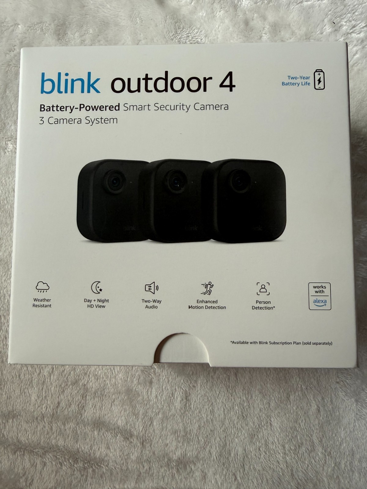 Blink Outdoor 4 (4th Gen) 3 PK Camera – Black