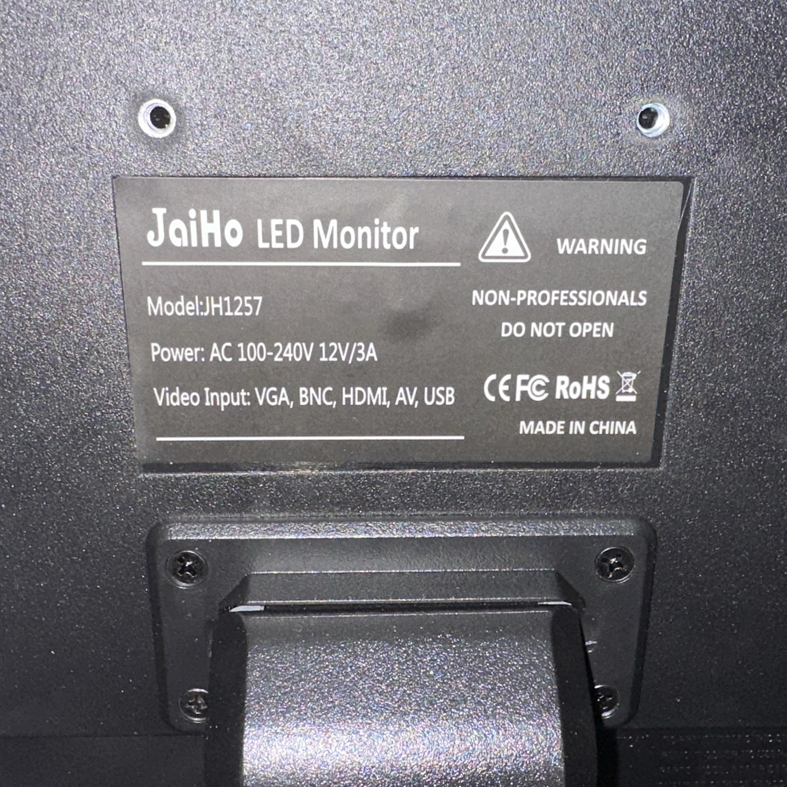 JaiHo 17 In LCD Security CCTV Monitor 1280×1024 4:3 Resolution Color LCD Display