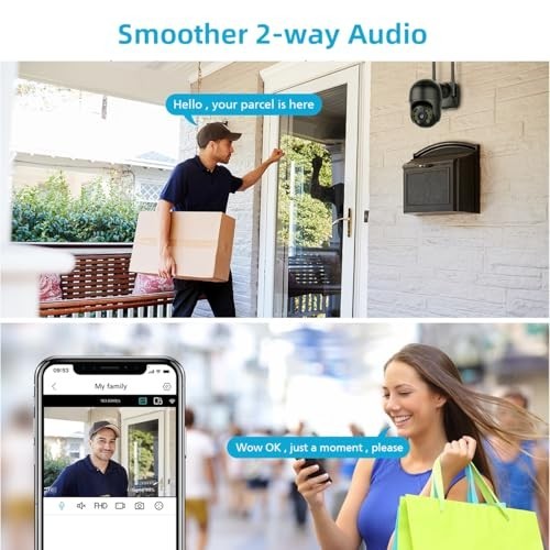 4K 8MP Wireless PTZ Security Camera – Waterproof, Human Detection, Auto Tracking