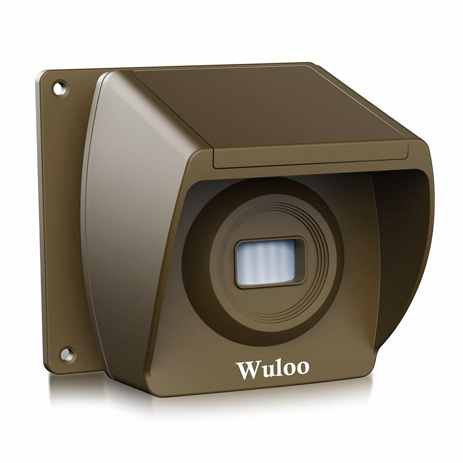 Wuloo Home Yard Gate Driveway Alert Wireless Outdoor Motion Sensors Alarm System
