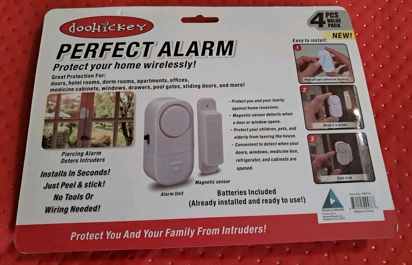 Perfect Security Alarm for Home Doors & Windows 4 pcs -90 dB- Item Brand NEW