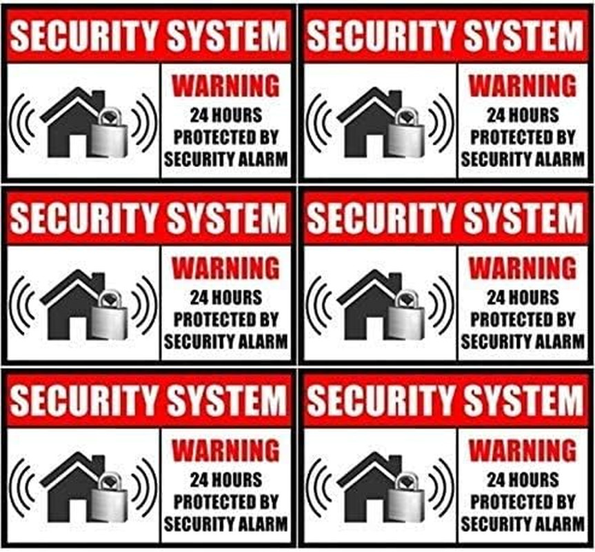Outdoor/Indoor (6 Pack) 3.54″ X 2.24″ Home Business Security Burglar Alarm Syste
