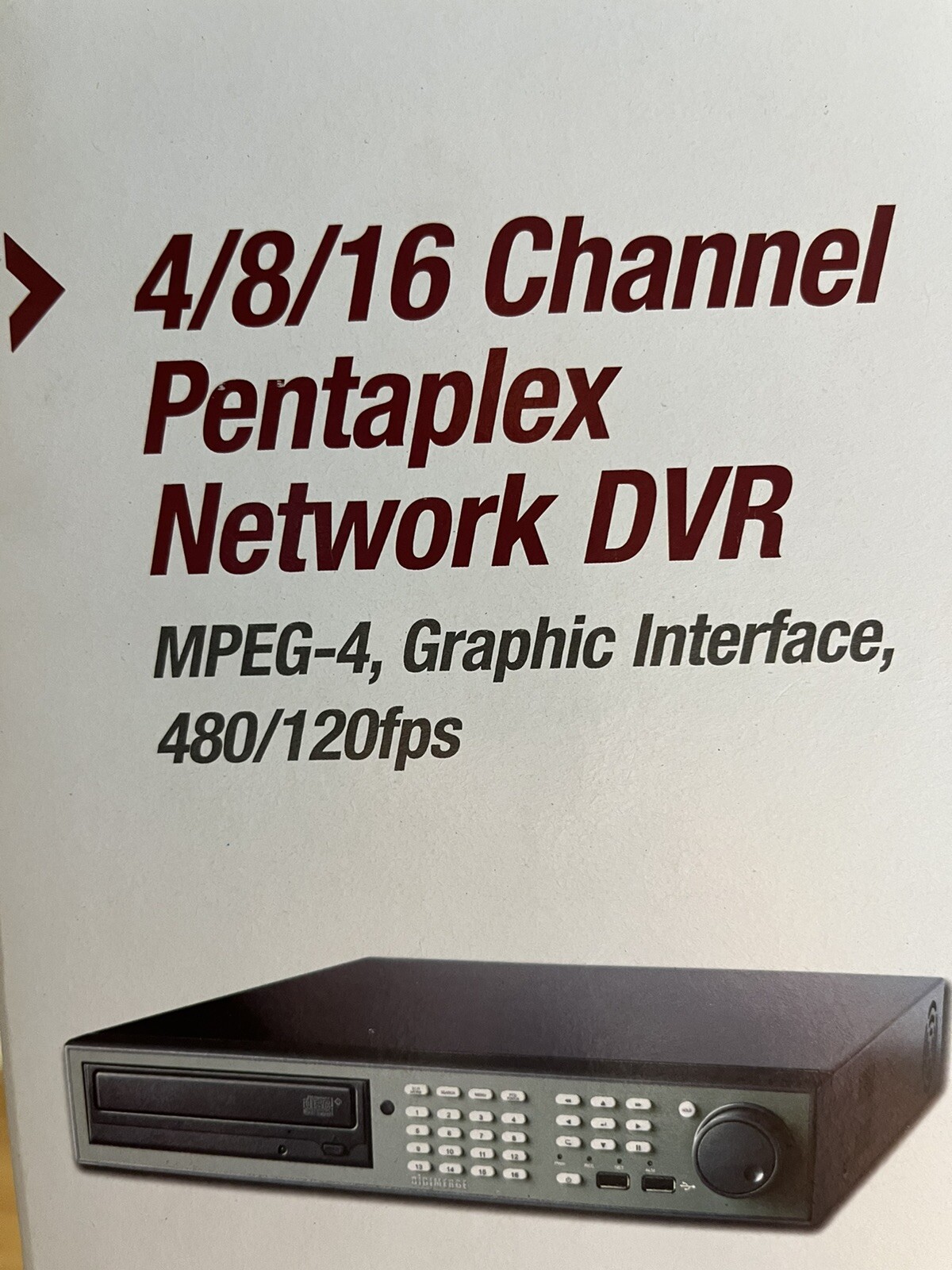 Digimerge 16 CH Network DVR 250GB HDD DVD-RW Model DHU516251R