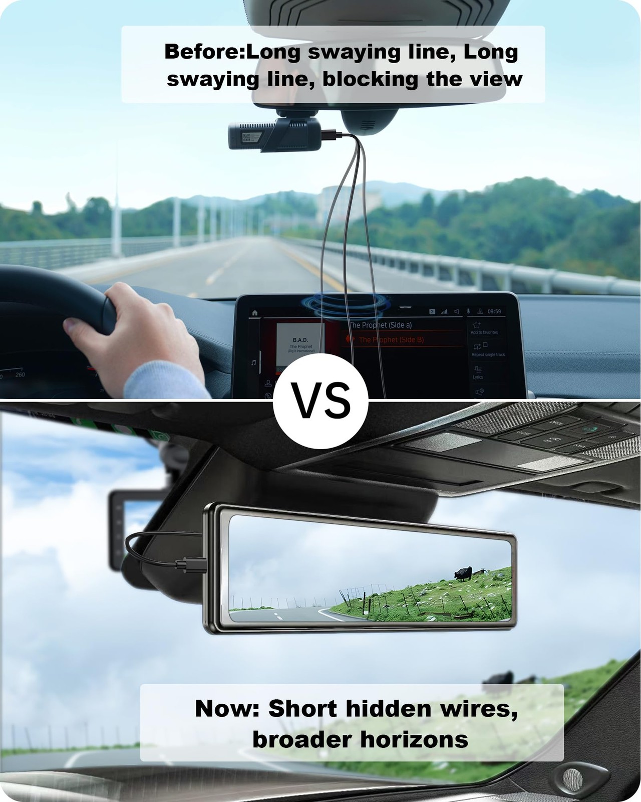 KWRNVO Dash Cam Power Adapter 10 PIN Type B for Toyota, Lexus, Subaru Orange