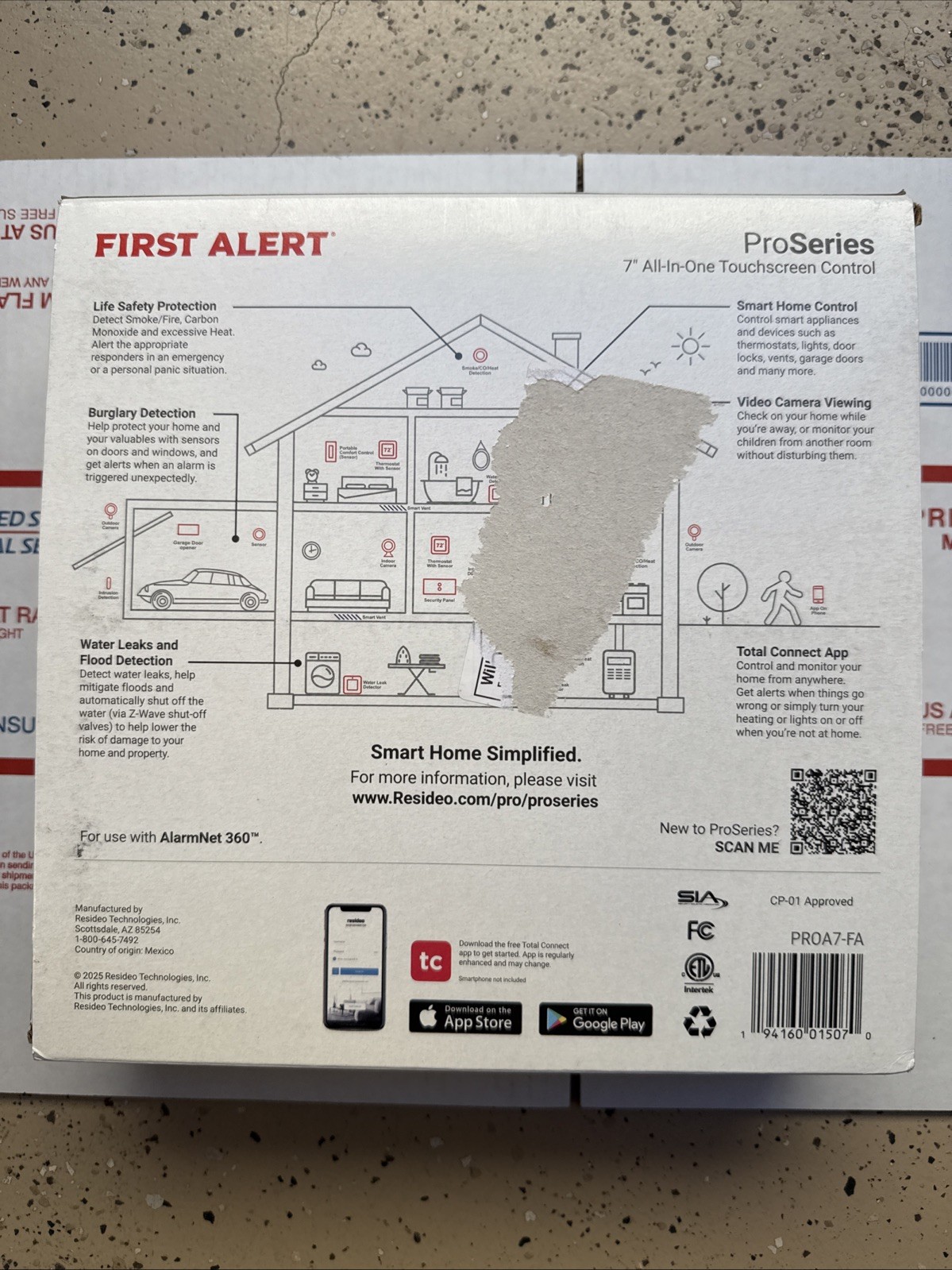 First Alert ProSeries 7″ All-In-One Touchscreen Control BRAND NEW FAST DROP OFF