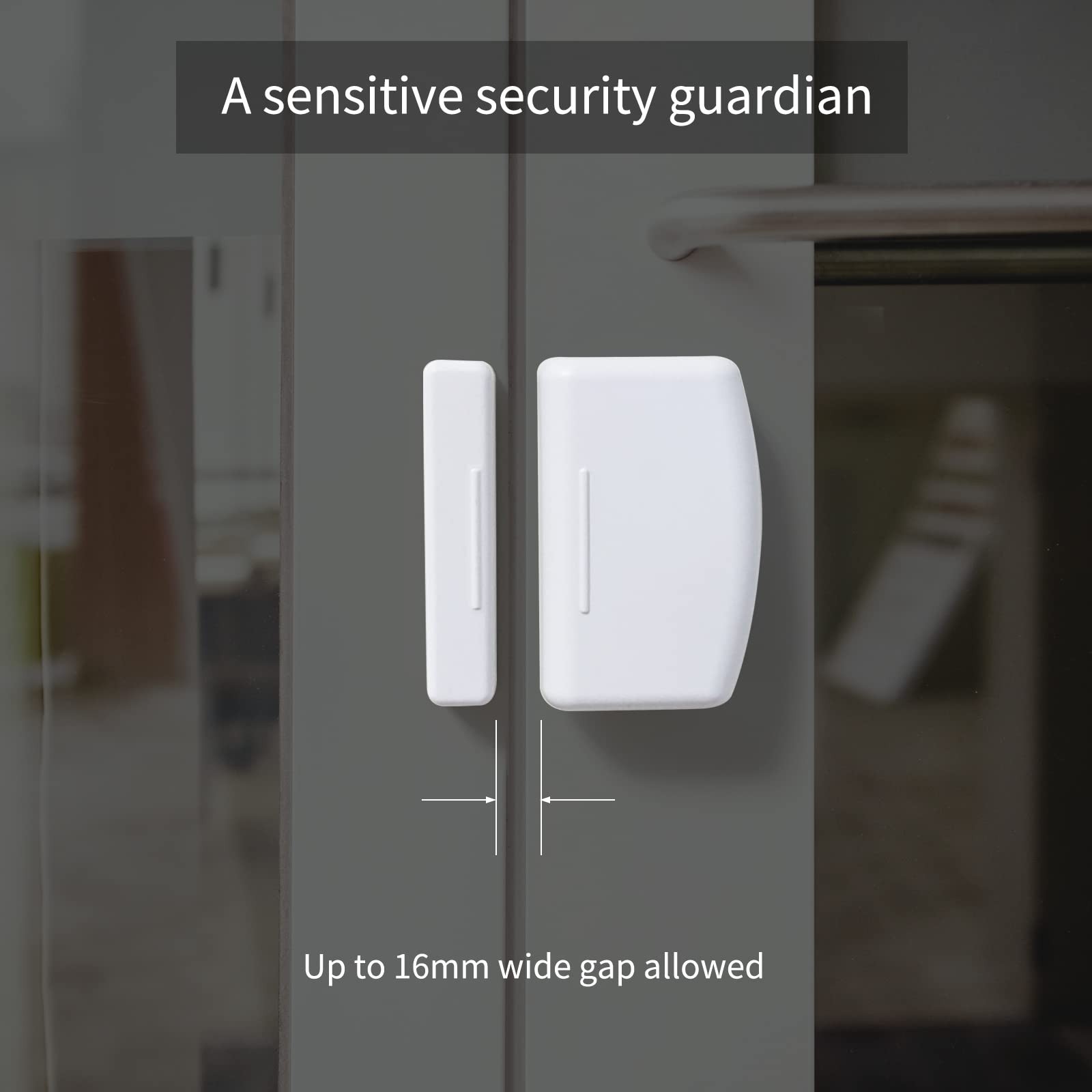 Zigbee Contact Sensor 4 Pack – Door & Window Monitor for Home Automation, Works