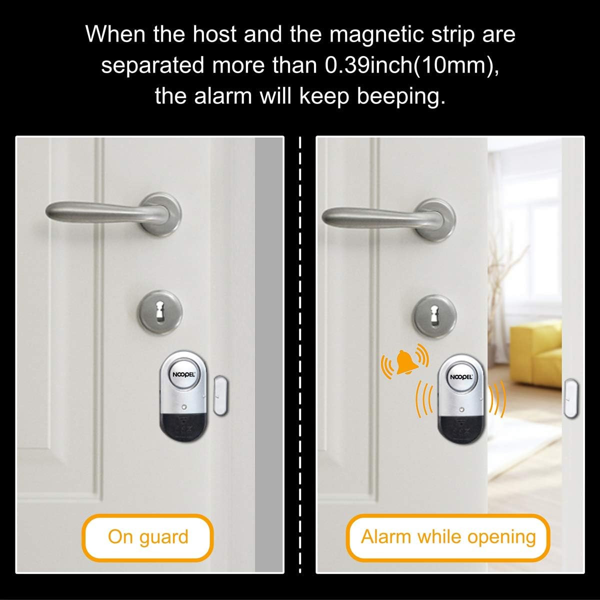 Door Alarms When Opened, 4 Pack 120DB Loud Pool Alarms for Doors, Window Alarm