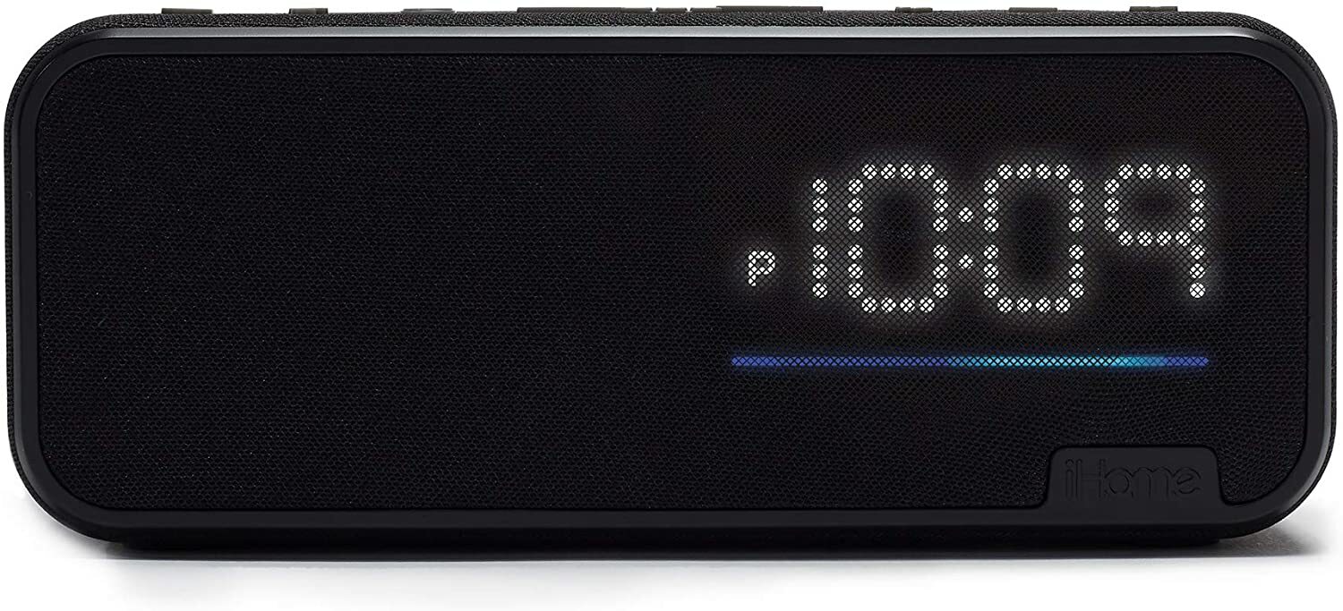 iHome Bluetooth Speaker Home Office Bedside Clock Speaker System Built in Alexa