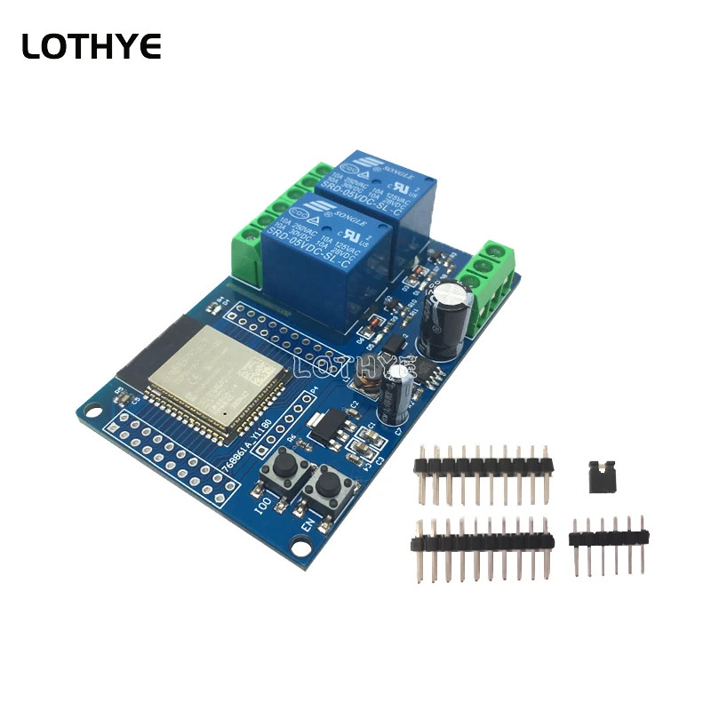 ESP32 WROOM ESP32 Dual Channel Wifi Bluetooth Relay Module Secondary Development