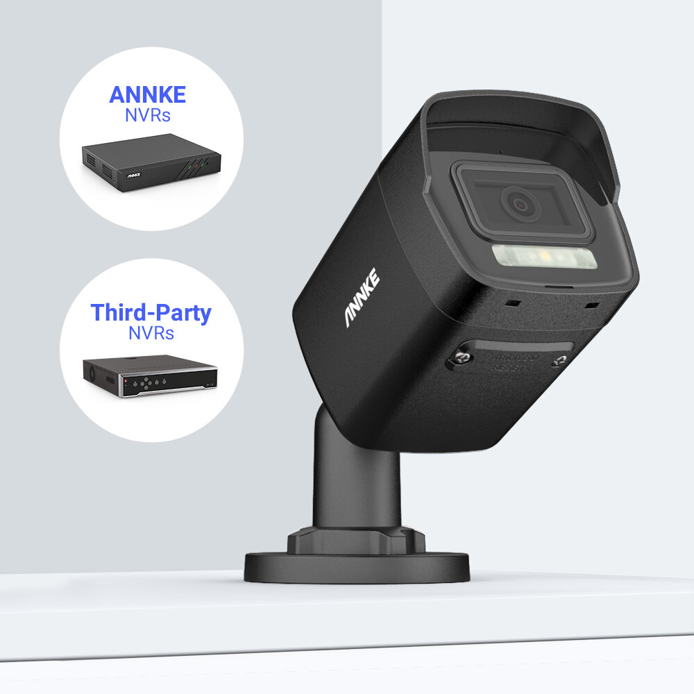 ANNKE 3K Audio PoE Security IP Camera C500 5MP Full Color Night Outdoor AI IP67