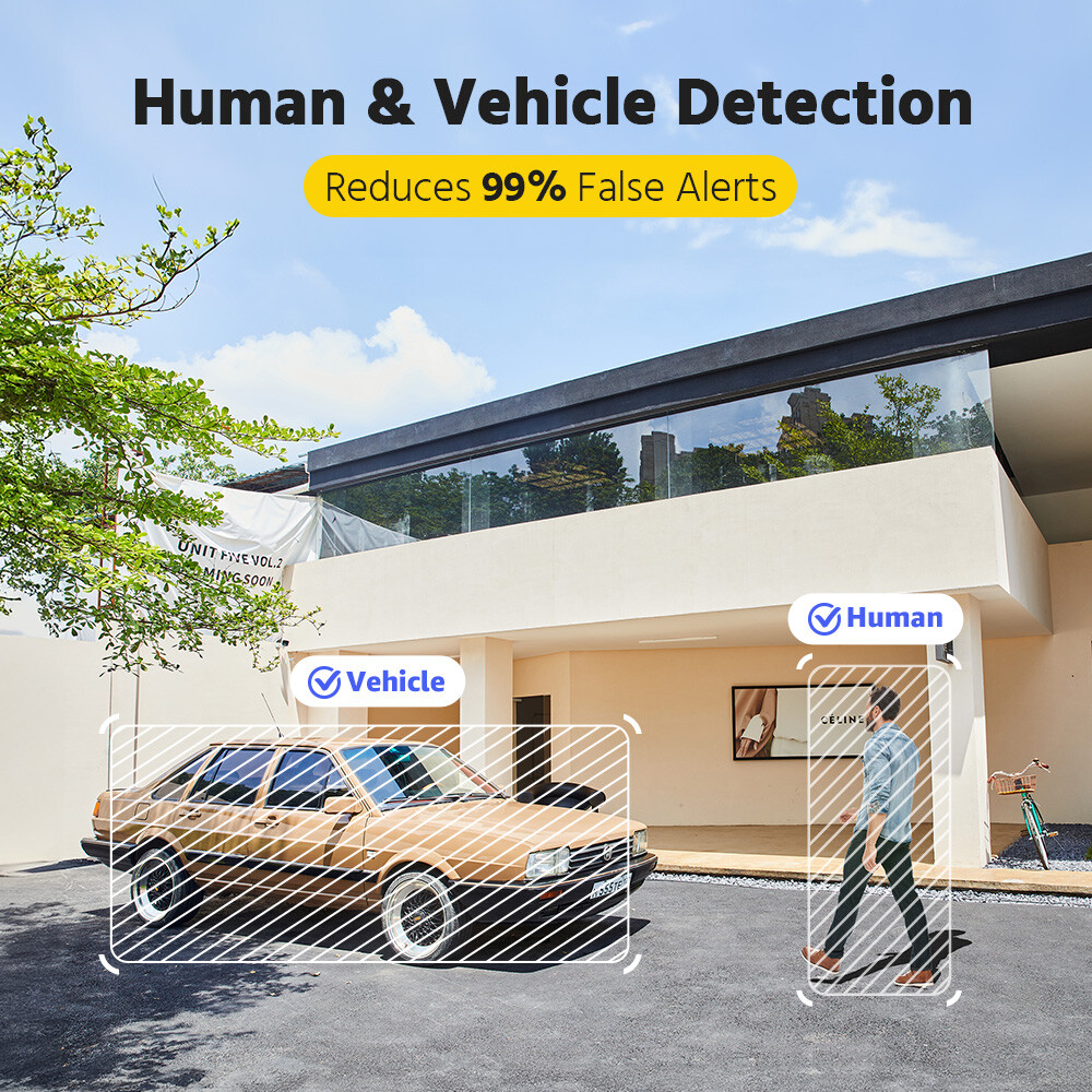 ANNKE 3K PoE Two Way Audio Security IP Camera 5MP Outdoor AI Color Night Vision