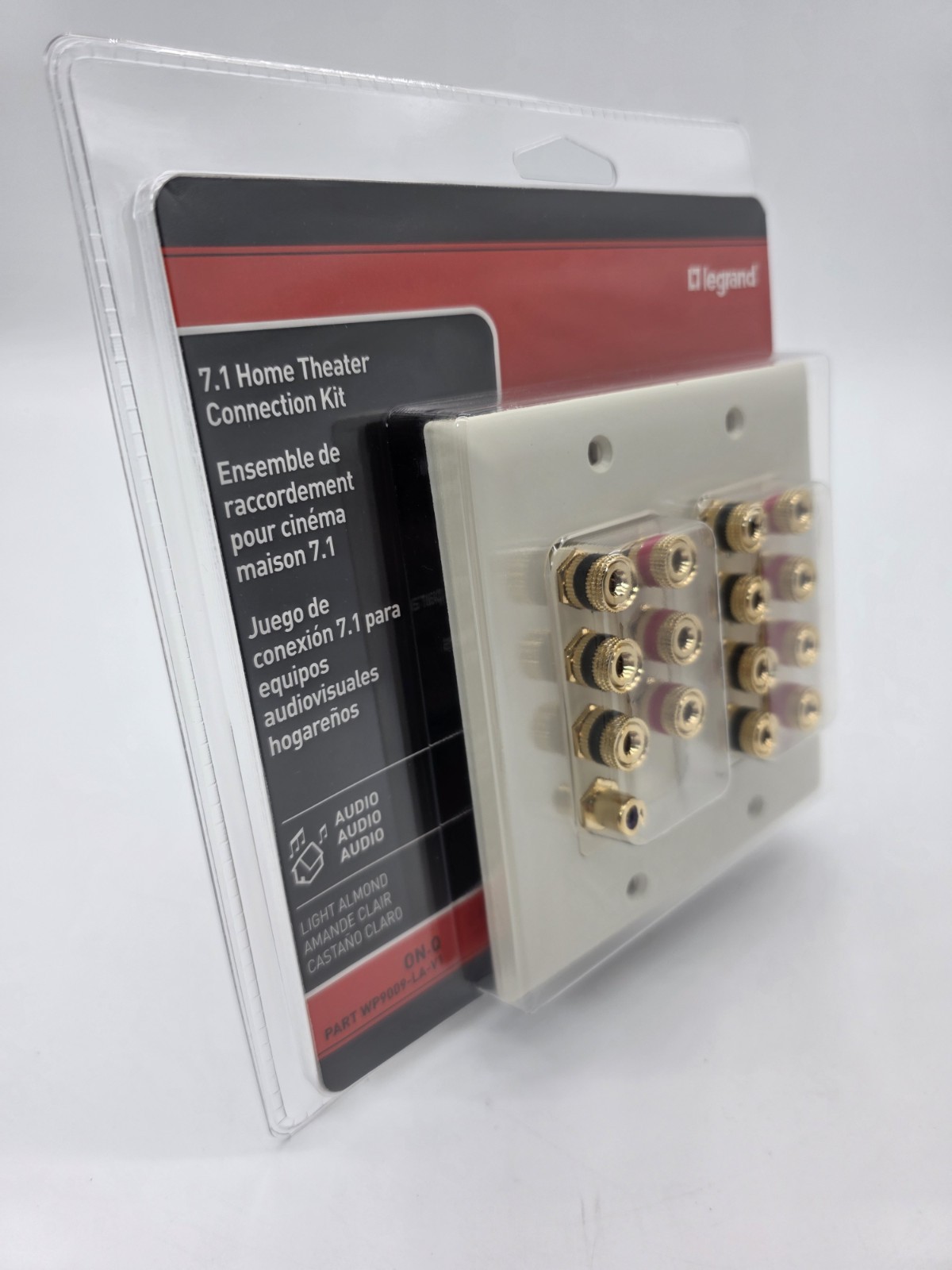 Legrand 7.1 Home Theater Connection Kit Light, Light Almond, WP9009-LA-V1