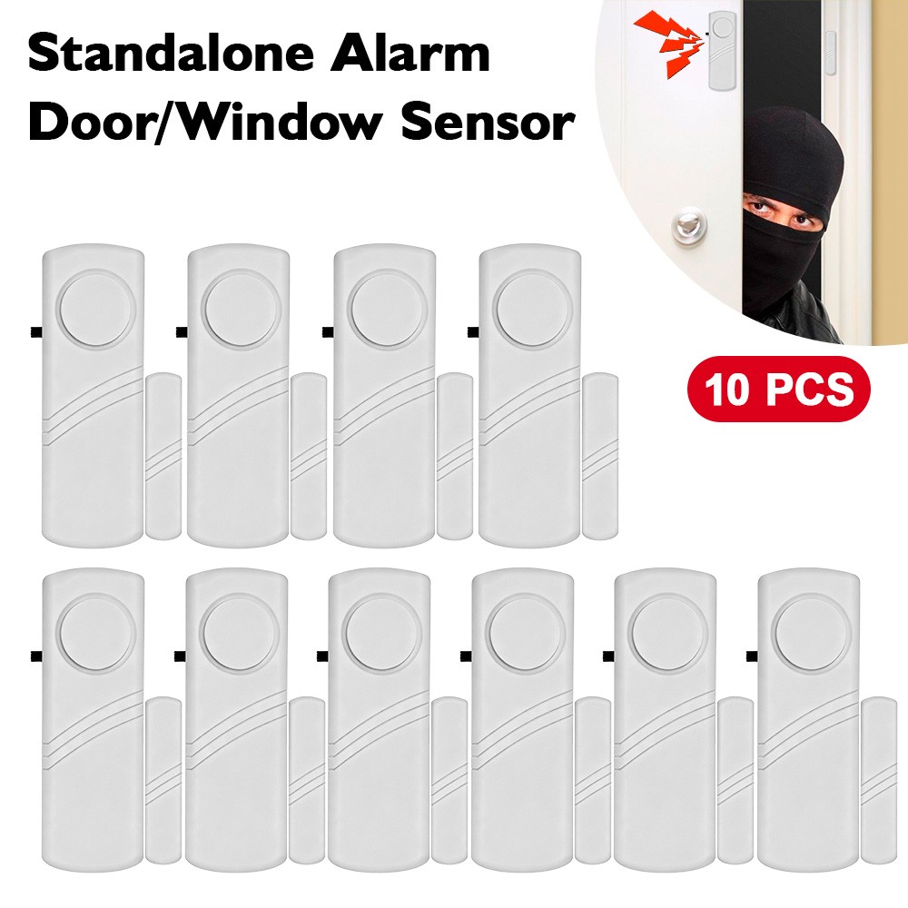 10PCS Wireless Home Window Door Burglar Security Alarm System Magnetic Sensor