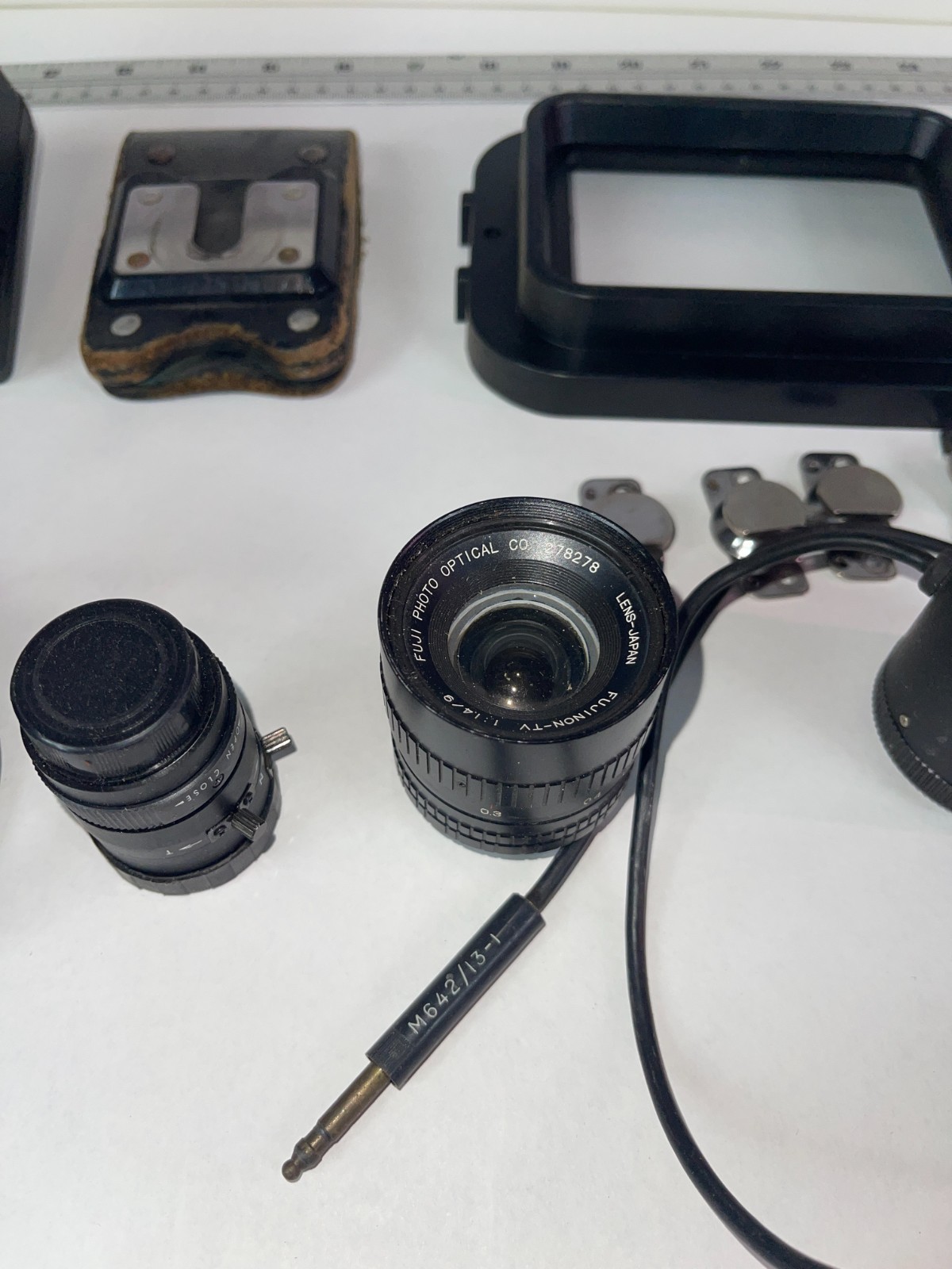 Large Lot CCTV Camera Lenses Panasonic Fujinon Parts UNTESTED AS-IS