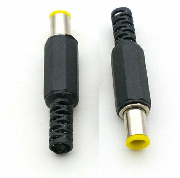 10 pcs 1.2mm x 6.0mm x 9mm Male DC Power Plug Socket Jack Connector Adapter
